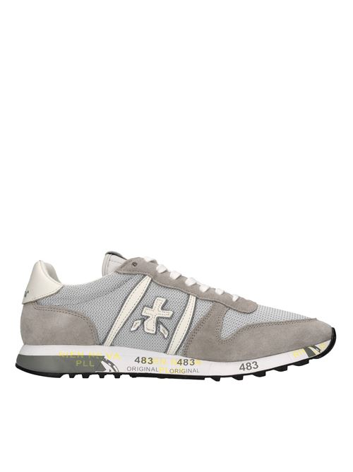 Sneakers in camoscio, ecopelle e tessuto PREMIATA | ERIC VAR 6140GRIGIO-BEIGE